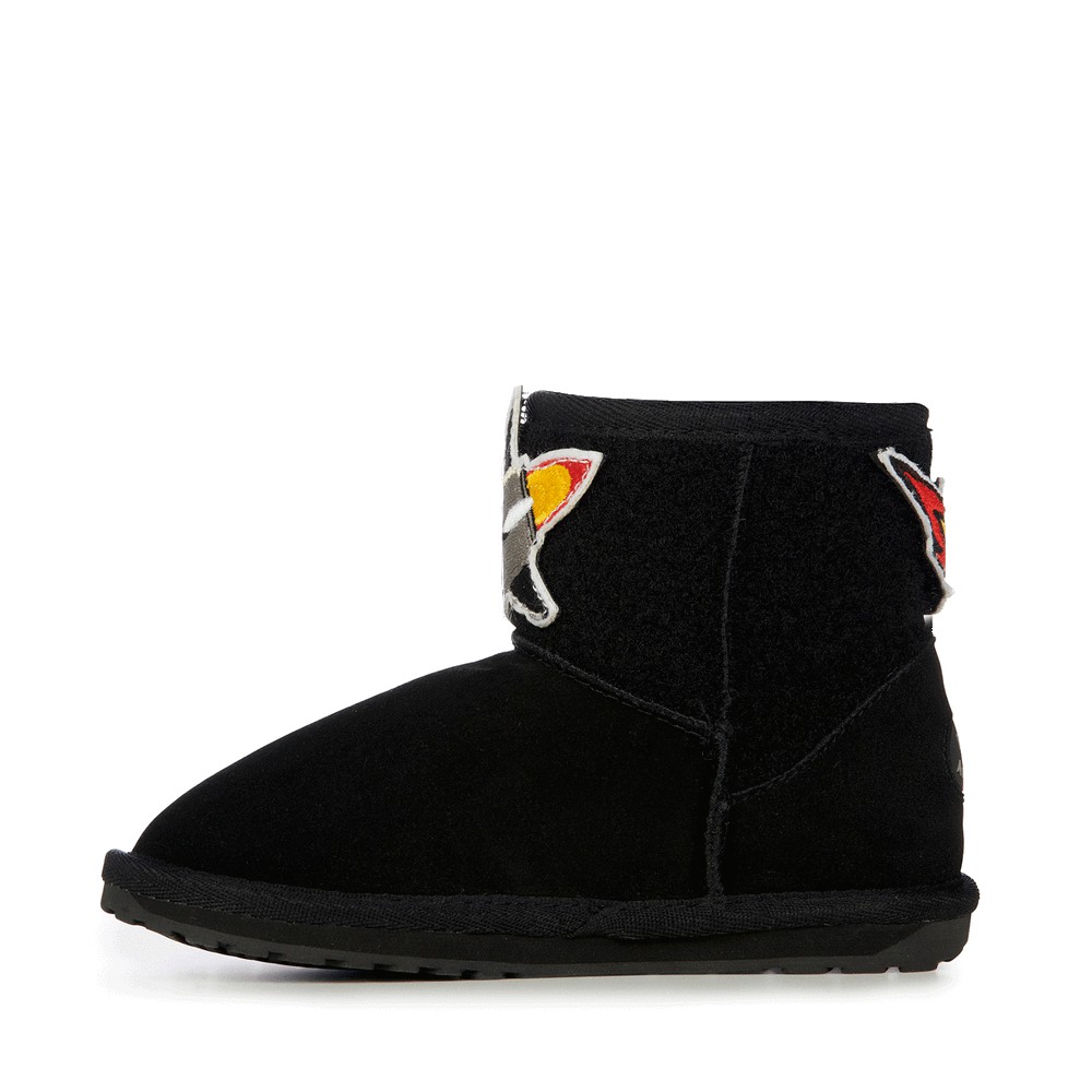 Emu Wallaby Mini Play Stiefel Kinder Schwarz | OWXTQCZ-04