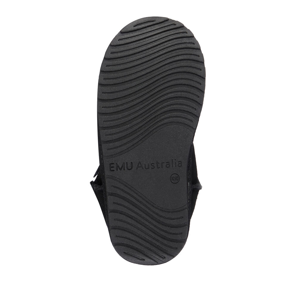 Emu Wallaby Mini Play Stiefel Kinder Schwarz | OWXTQCZ-04