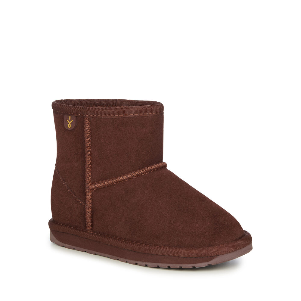 Emu Wallaby Mini Stiefel Kinder Bordeaux | XIRYTAN-41