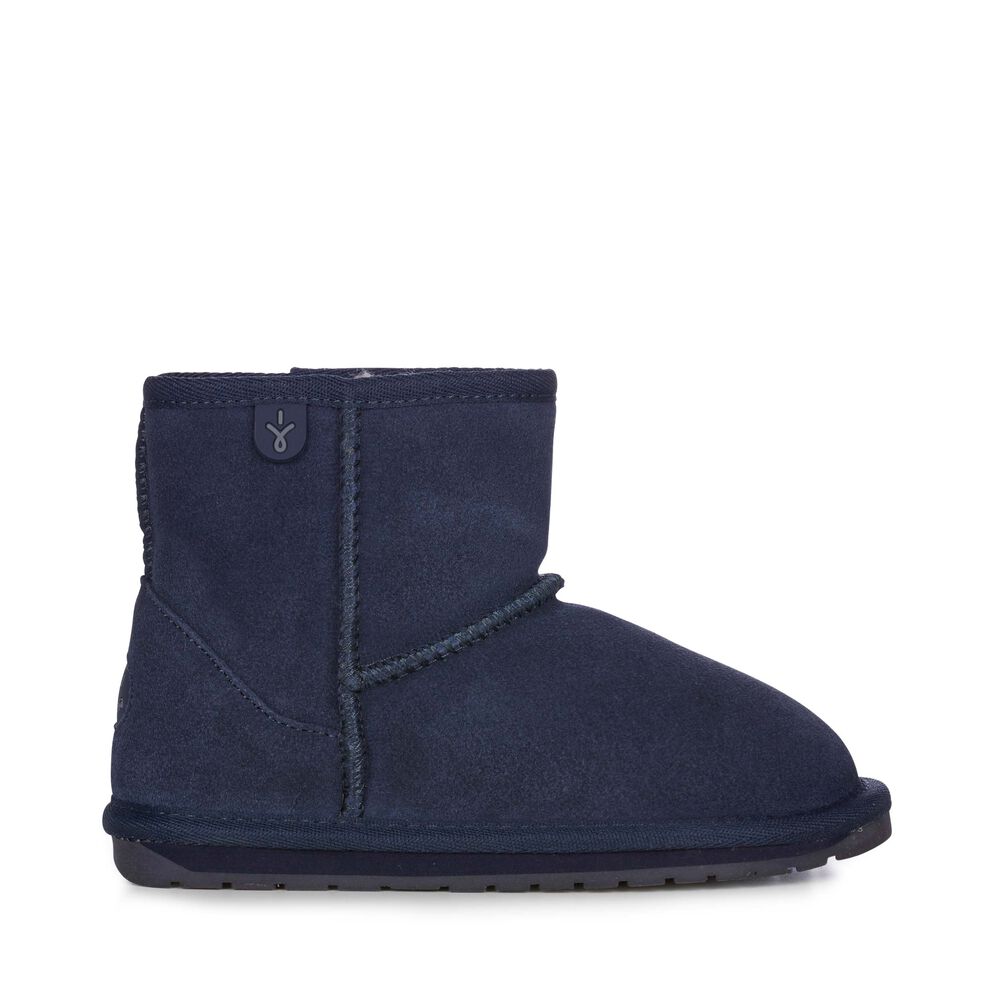 Emu Wallaby Mini Stiefel Kinder Navy | PDYKEVB-54