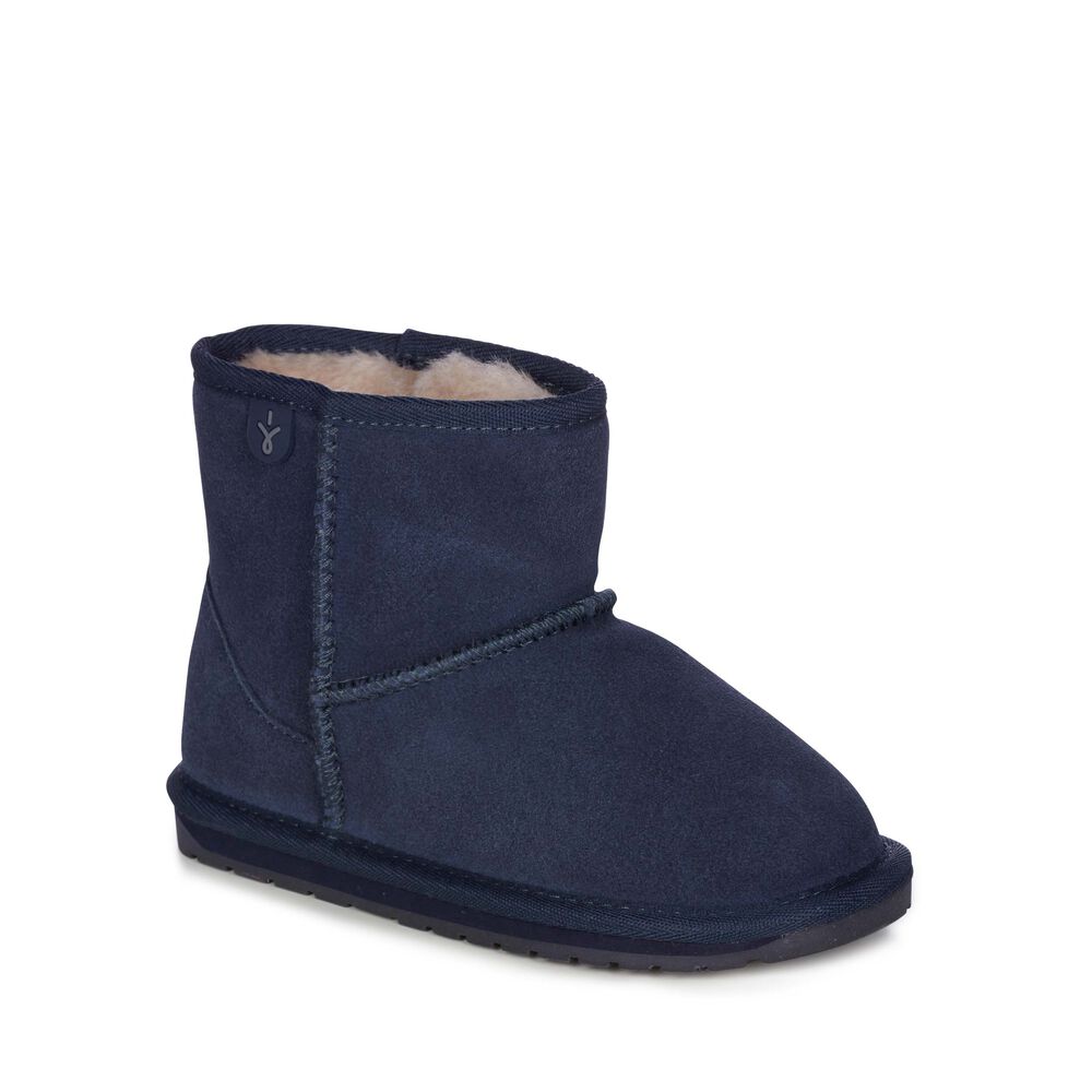 Emu Wallaby Mini Stiefel Kinder Navy | PDYKEVB-54