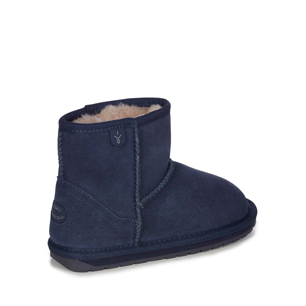 Emu Wallaby Mini Stiefel Kinder Navy | PDYKEVB-54