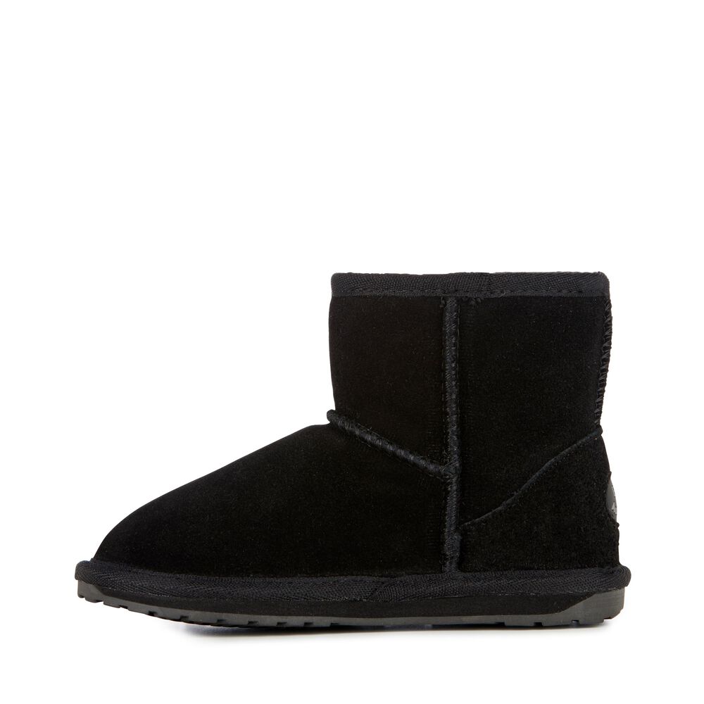 Emu Wallaby Mini Stiefel Kinder Schwarz | EOLURSK-72