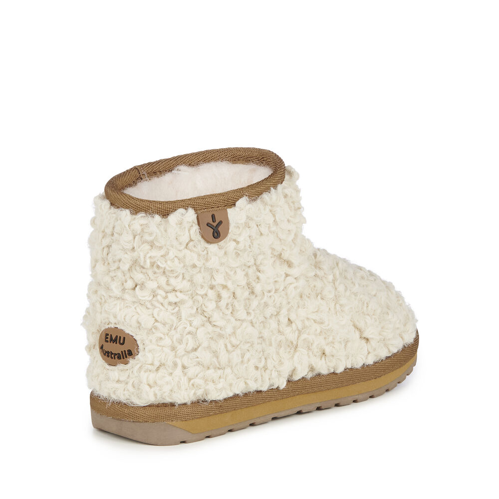 Emu Wallaby Mini Teddy Stiefel Kinder Beige | TAXRSKW-45