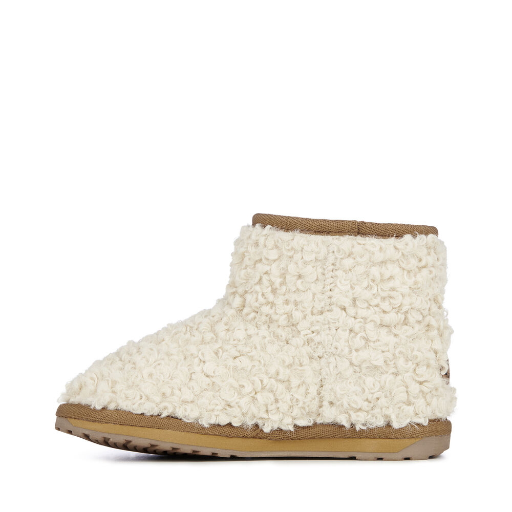 Emu Wallaby Mini Teddy Stiefel Kinder Beige | TAXRSKW-45