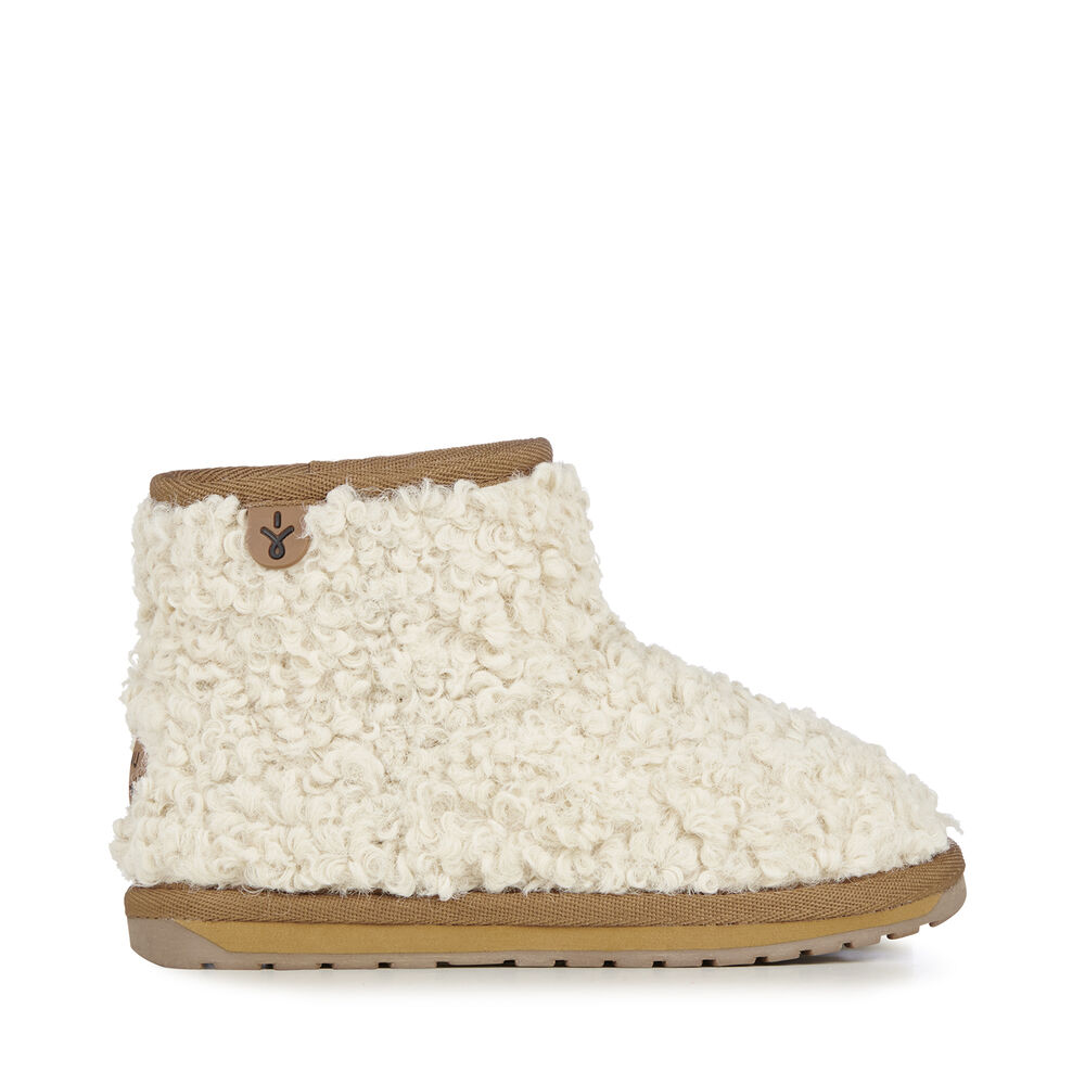 Emu Wallaby Mini Teddy Stiefel Kinder Beige | TAXRSKW-45