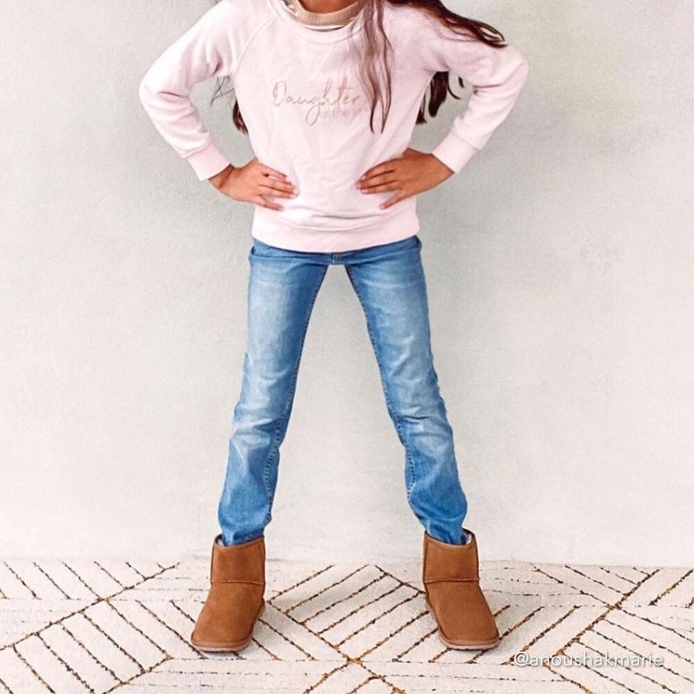 Emu Wallaby Mini Teens Stiefel Kinder Braun | VIAHQOK-94