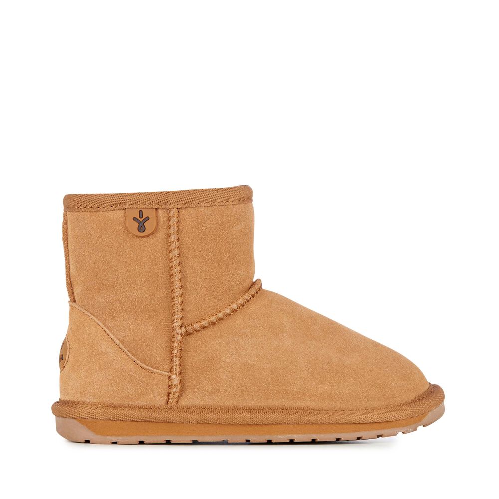 Emu Wallaby Mini Teens Stiefel Kinder Braun | VIAHQOK-94