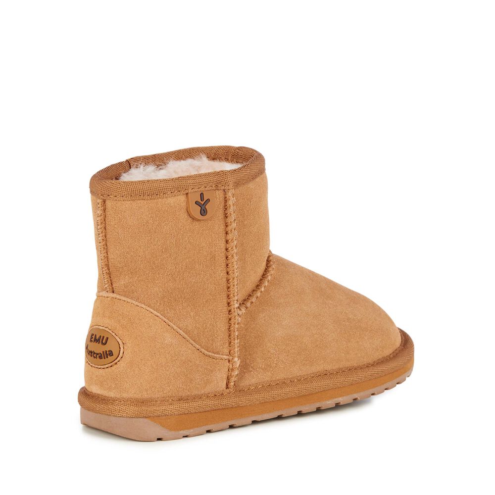Emu Wallaby Mini Teens Stiefel Kinder Braun | VIAHQOK-94
