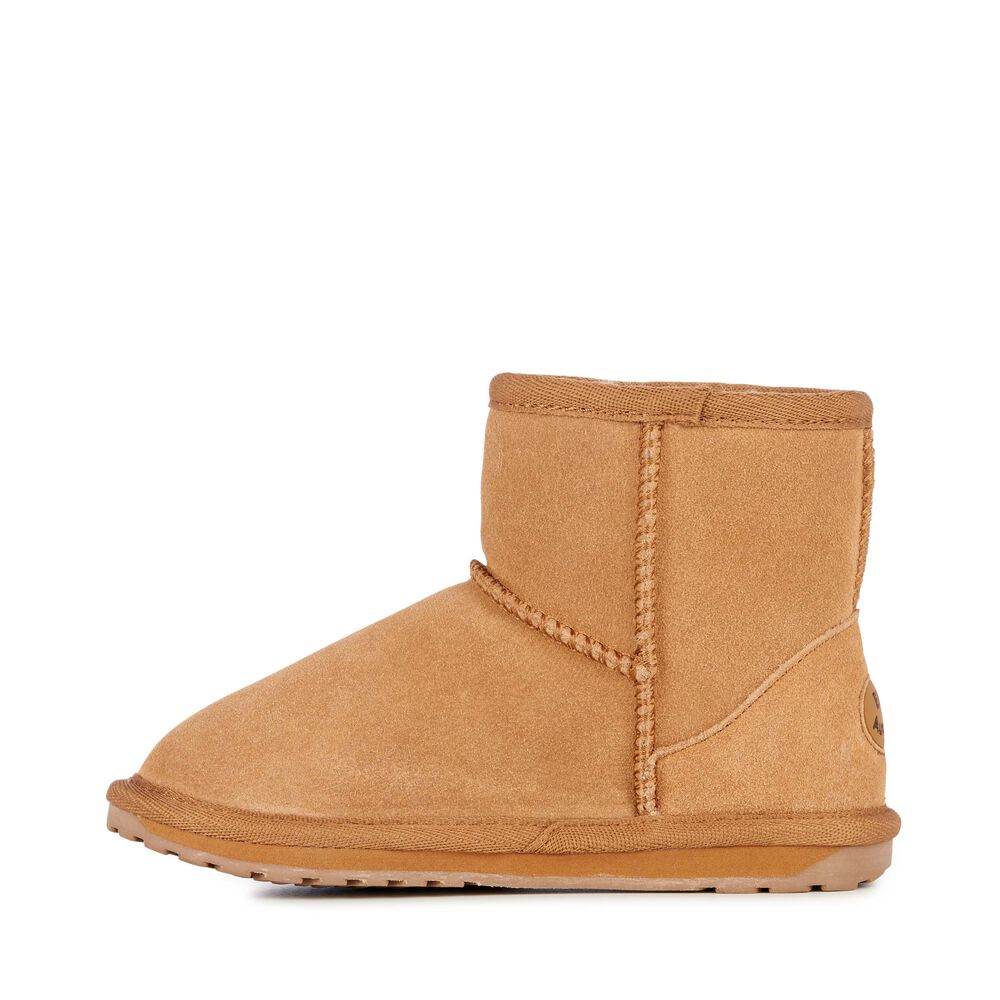 Emu Wallaby Mini Teens Stiefel Kinder Braun | VIAHQOK-94