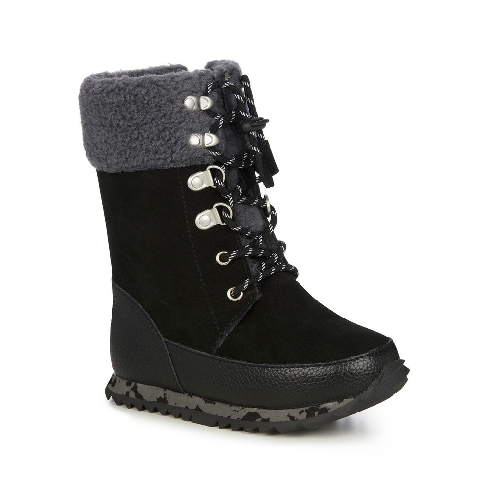 Emu Wollemi Stiefel Kinder Schwarz | UEINZRY-74