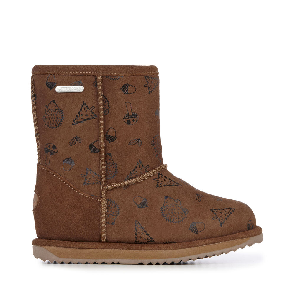 Emu Woodland Brumby Stiefel Kinder Braun | YTNJDXE-36