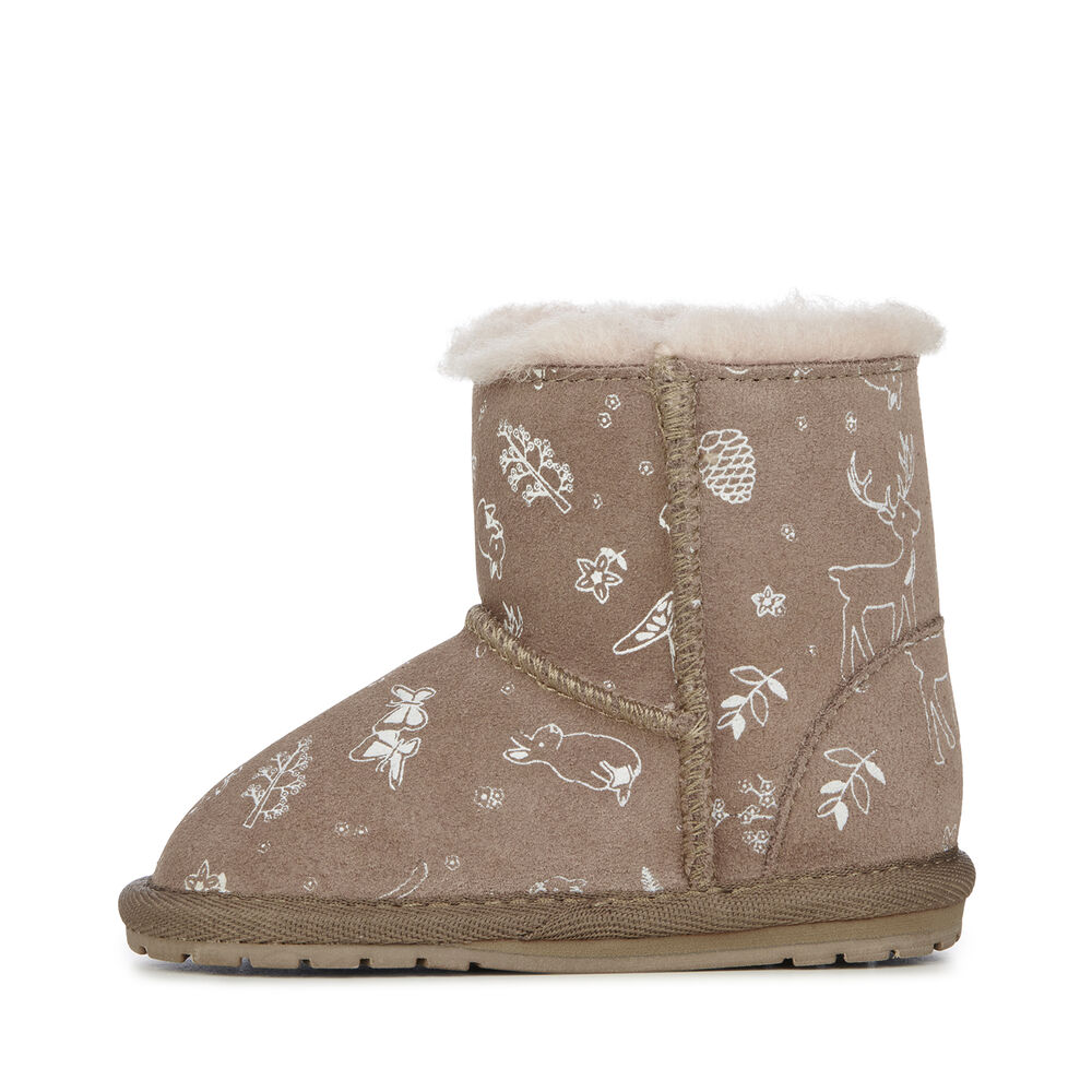 Emu Woodland Toddle Babies Stiefel Kinder Khaki | SGJQVUA-24