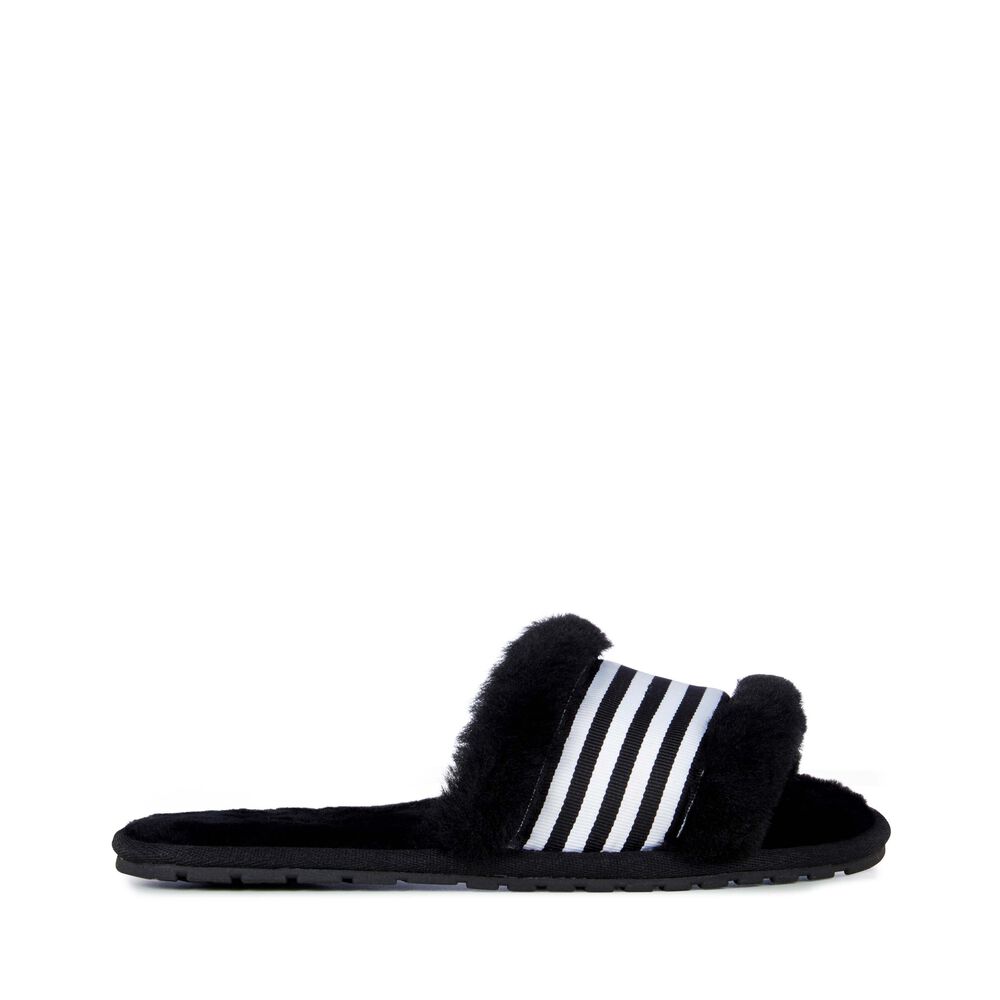 Emu Wrenlette Hausschuhe Damen Schwarz | FBZXTNQ-30