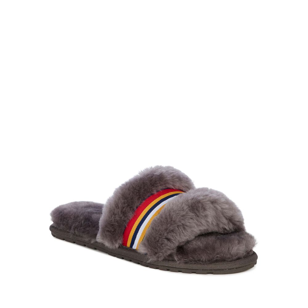 Emu Wrenlette Hausschuhe Damen Tiefesgrau | IRGBPHV-08