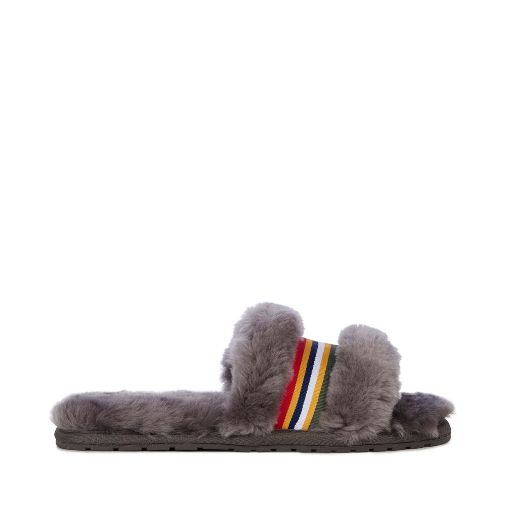 Emu Wrenlette Hausschuhe Damen Tiefesgrau | IRGBPHV-08